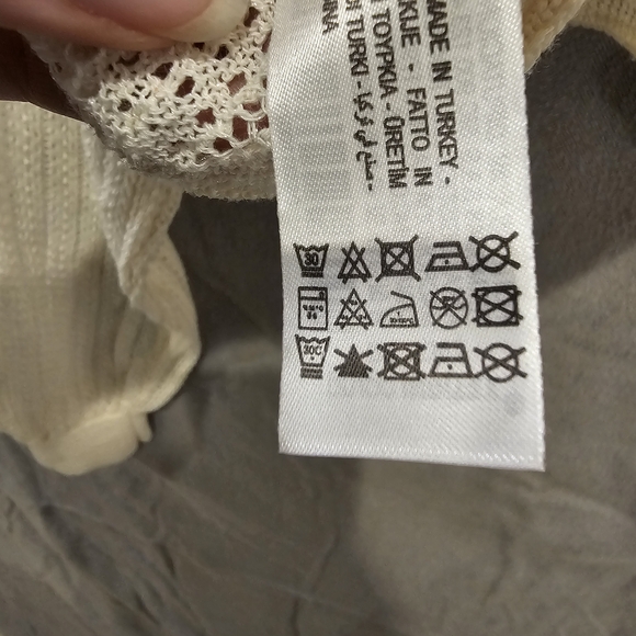 Cottagecore Timeless Zara Boho Feminine Off White Shirt Size S - Picture 7 of 7